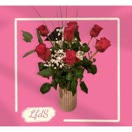 Bouquet de 7 Roses Rouges