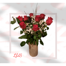 Bouquet de 9 Roses Rouges